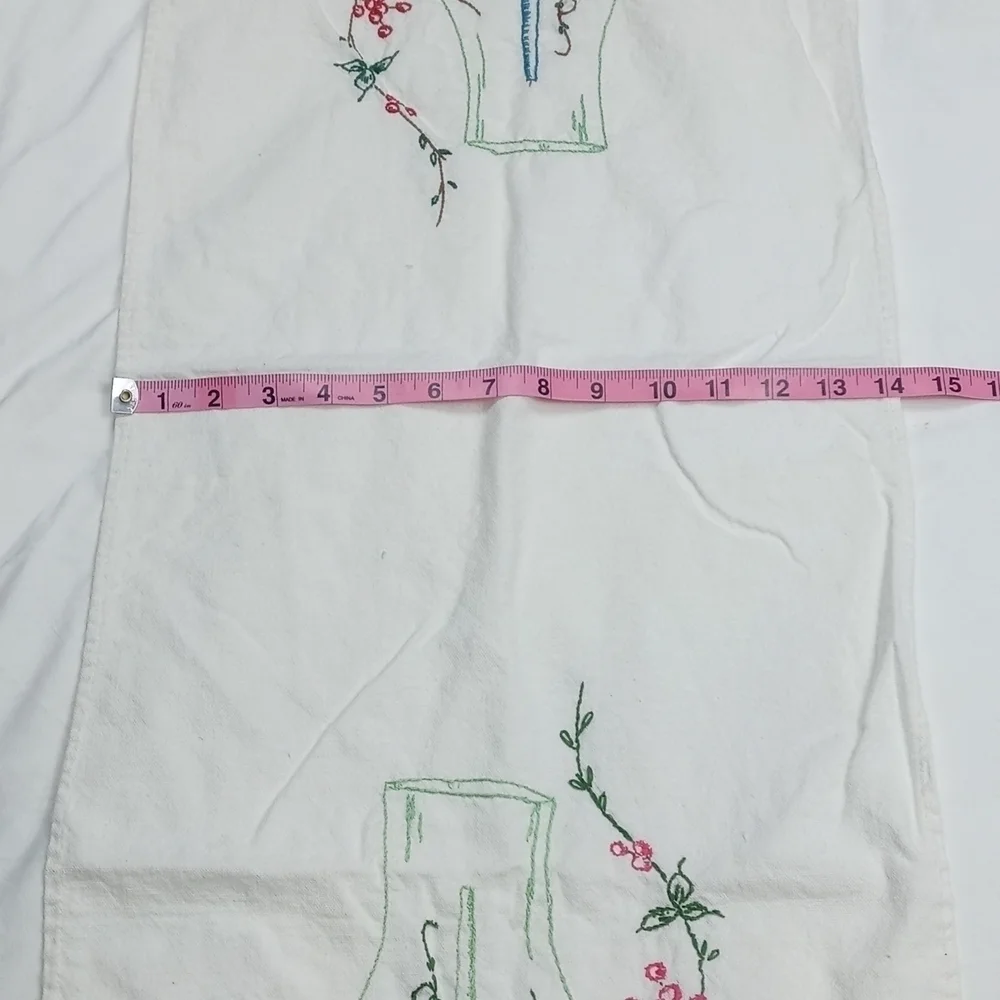 None embroidered table